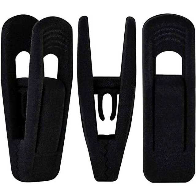 Pinzas de terciopelo TOFIIGREM negras, 40 unidades, para pantalones y esquís