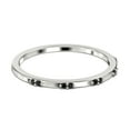 thumbnail image 3 of 0.10ct Round Cut black diamond moissanite 10k White Gold Wedding Band, 3 of 4
