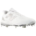 thumbnail image 6 of New Balance Womens FUSEv5 Low Metal Softball Cleats White/Grey 7.5, 6 of 6