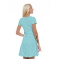 thumbnail image 2 of Women’s A Line Valentine Summer Dress, Retro Triangle Arrangement, Cross Wrap V Neck, 6 Sizes, by Ambesonne, 2 of 2