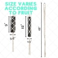 thumbnail image 3 of Set of 3 Macrame Hanging Fruit Basket Storage Wall Hanging Produce Storage Boho Kitchen Decoration, 3 of 5