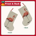 thumbnail image 2 of Vsdgher Flamingo Sitting On Chair Christmas Stockings 18 inch Large Kids Stocking Bags Hanging Socks for Christmas Decor Decorations, 2 of 7