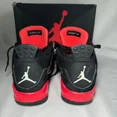 thumbnail image 5 of Ni - ke Size 7 - Ni - ke Air Jordan 4 Retro GS Red Thunder Men's Shoes - 408452 016, 5 of 5