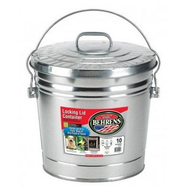 10 Gallon Galvanized Garbage Can