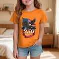 thumbnail image 2 of Karoyedx Toddler Girls Shirts Toddler 4th of July Shirt Boys Girls America Shirts Kids 250 Anniversary USA Patriotic Tee Tops Orange Size,11-12 Years, 2 of 5
