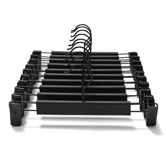 10 Pack Multi-Function Clothes Hangers with Adjustable Clips 360° Swivel Hooks Space Saving Hangers for Pants Skirt Trouser Jeans Coat Wardrobe Storage