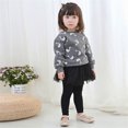 thumbnail image 4 of Maxcozy Kids Baby Girls Cable Knit Leggings Toddler Footless Long Pants Black 3-5 Years, 4 of 7