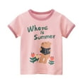 thumbnail image 2 of Esaierr 2-8T Boys Girls Pullover T Shirt Summer Fashion Cotton Tees for Kids Toddler Crewneck Short-Sleeve Tops, 2 of 8