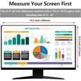 thumbnail image 2 of Pozlle Computer Privacy Screen Shield Compatible for 21.5/22 Inch 16:9 Widescreen Desktop Monitor - Anti Glare & Blue Light Filter - Hanging Design for Easy On/Off, 2 of 6