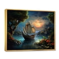 thumbnail image 2 of Designart "Waters Boat Magical III" Transportation Floater Framed Wall Art Print, 2 of 7