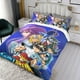thumbnail image 3 of Los Caballeros del Zodiaco Conjunto de sábanas temático, trío de piezas, cómodo y amigable con la piel, diseño único, regalo de decoración para el hogar para familiares, amigos y fans,135cm *200cm, 3 of 6