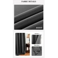thumbnail image 4 of FMIX Blackout Energy Efficient Grommet Single Curtain Panel, 42"x90", Gray, 4 of 5