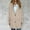 Beige, variant on Cxenplz Plus Size Coat for Women Casual Long Trench Coats Fashion Blazer Jackets Long Sleeve Elegant Peacoat Winter Blazer Jacket Suit