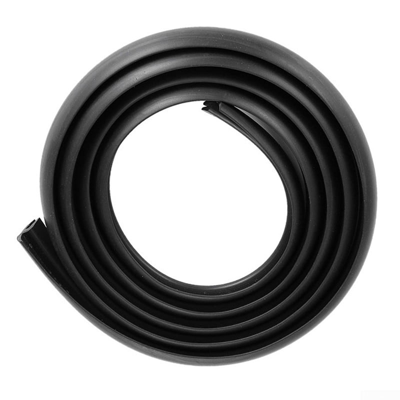 1pc Black Car Seal Under Front Windshield Panel Sealed Trim Strips Accessory