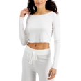 thumbnail image 2 of JENNI INTIMATES Intimates White Cropped Sleep Shirt Pajama Top M, 2 of 2