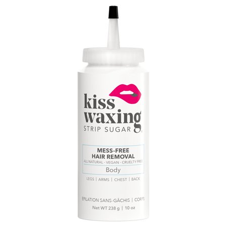Kiss Waxing Strip Sugar Body Hair Removal for Legs  Arms  Chest  Back  10oz