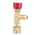 thumbnail image 1 of Valve de Contrôle de Débit en Laiton 1/4 Pieds5/16 Pieds pour Tuyau de Charge de Réfrigérant R410A, 1 of 4