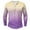 Mens T Shirts Multicolor 02, variant on S-5X Mens Big and Tall T Shirts Long Sleeve Plus Size T-Shirts Button Crewneck Casual Pullover Slim-Fit Gradient Printed Basic Tees Tops