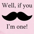 thumbnail image 2 of CafePress - If You Mustache Im One Body Suit - Long Sleeve Cotton Baby Bodysuit, 2 of 4