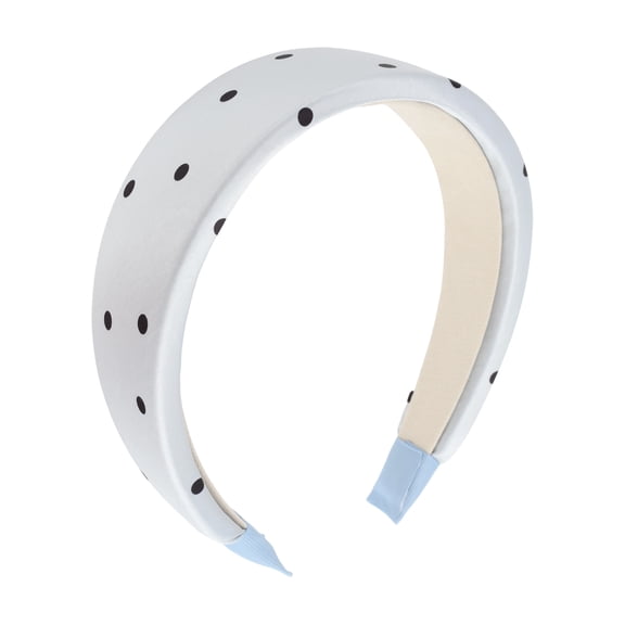 Unique Bargains 1 Pc Headband Polka Dot Hair Accessories Blue