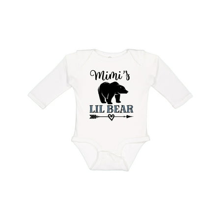 

Inktastic Mimi Lil Bear Grandson Gift Gift Baby Boy Long Sleeve Bodysuit