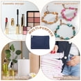 thumbnail image 6 of Uxcell Period Bag for Women Girls, 8.7 X 6.3" Small Essential First Period Bag with Zippers PU Leather Sanitary Towel Storage Pouch Portable Pads for Home Travel Daily Use, Dark Blue, 6 of 7