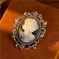 thumbnail image 5 of Lady Cameo Brooch Queen Cameo Brooch Pin,Costume Brooch for Women, 5 of 5
