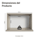 thumbnail image 3 of Mueble De Cocina Para Horno Madesa Nice 60cm Crema 2, 3 of 5
