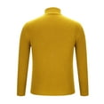 thumbnail image 4 of Miluxas Mens Turtleneck Slim Fit Sweater Long Sleeve Cable Knitted Twisted Pullover Soft Casual Winter Tops for Men Yellow, 4 of 8