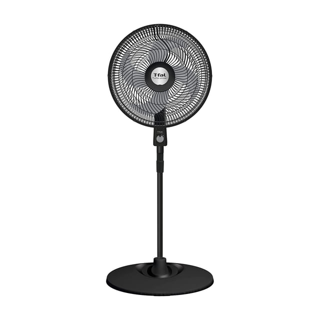Ventilador de pedestal T-Fal Turbo Power VE2910X0 18 PULGADAS Negro