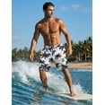 thumbnail image 2 of Ekouaer 9 Inch Mens Swim Trunks with Compression Liner 2 in 1 Board Shorts Quick Dry Bathing Suit with Pockets, 2 of 5