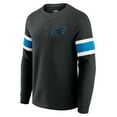thumbnail image 2 of Men's Darius Rucker Collection by Fanatics Black Carolina Panthers Waffle-Knit Raglan Long Sleeve Henley T-Shirt, 2 of 6