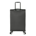 thumbnail image 4 of MADDEN NYC, Aesthetic Soft Side 24" Expandable Checked Luggage with Spinner Wheels, Black, 4 of 10