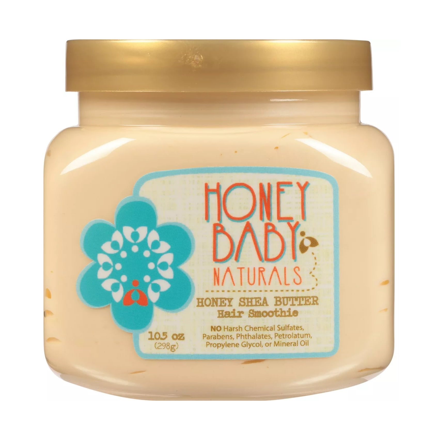 Honey Baby Naturals Honey Shea Butte Hair Smoothie 10.5 Oz.,Pack of 6