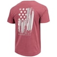 thumbnail image 3 of Men's Maroon Mississippi State Bulldogs Baseball Flag Comfort Colors T-Shirt, 3 of 5