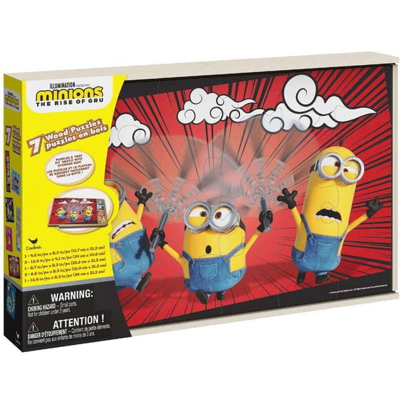 Minions Rise of Gru 7 Wood puzzles
