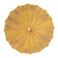 thumbnail image 2 of 16 costillas de palo retro retro decorativo a prueba de viento a prueba de agua, mango de madera portátil de madera clásico para fiestas de Amarillo, 2 of 8