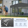thumbnail image 4 of 10×10×5.6 ft Large Dog Crate Heavy Duty Dog Kennel Outdoor Dog Playpen w/ Waterproof Cover Dog Crates For Large Dogs Dog House Outdoor Dog Enclosure, 4 of 8