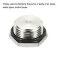 thumbnail image 5 of Uxcell 3/4 NPT Male Plug Stainless Steel Thread Hex Head Socket Pipe Fitting with Sealing Rubber Ring, 5 of 5