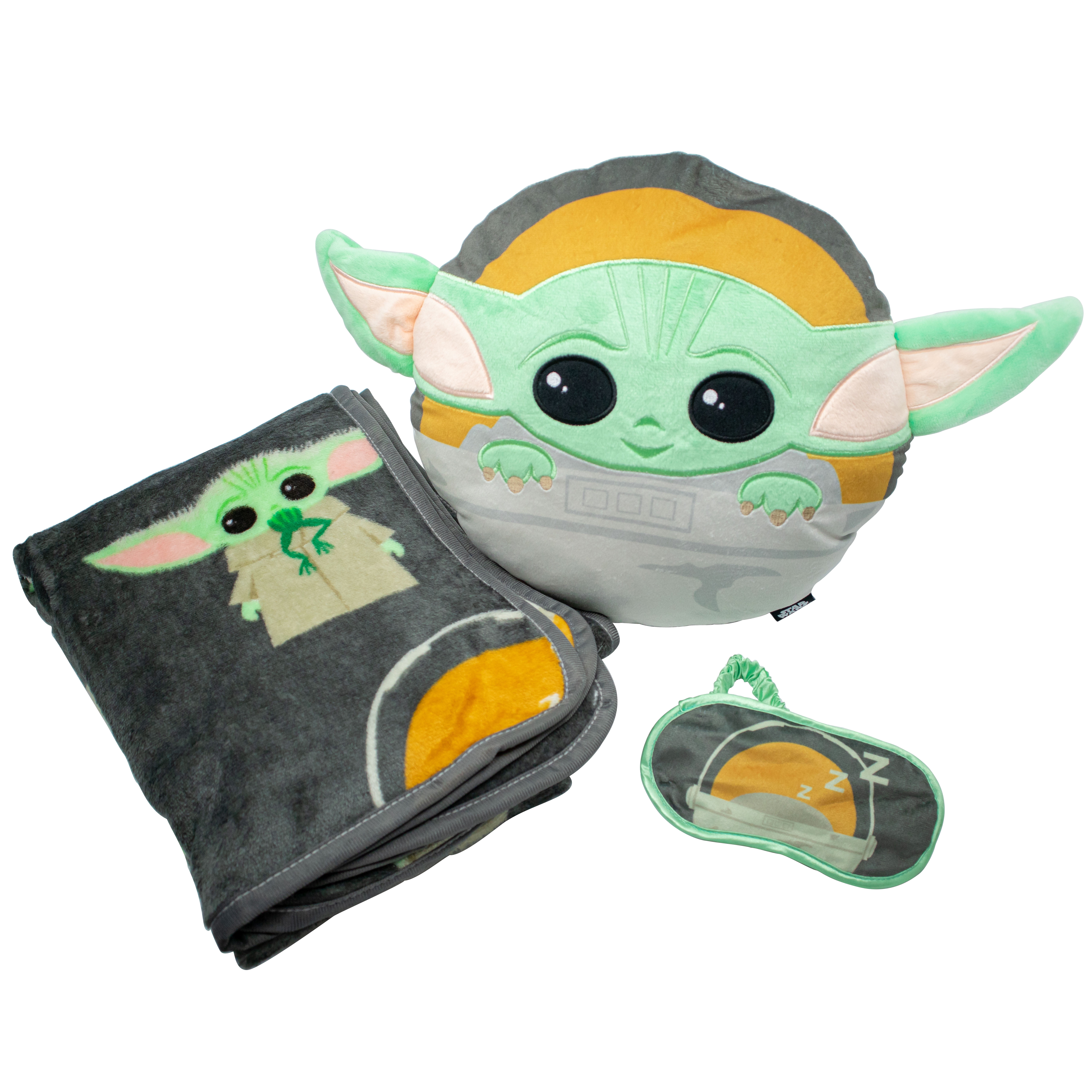 Baby Yoda Pillow and Fleece Throw Blanket Set The Mandalorian The Child 