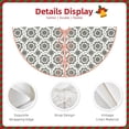 thumbnail image 5 of Halloween Christmas Tree Skirt - Gray Geometric Star Array 36 Inches Christmas Tree Skirt for Halloween Holiday Indoor Home Christmas Tree Decorations with Three Ribbons, 5 of 7