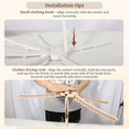 thumbnail image 5 of Uten Compact Electric Clothes Dryer, Portable Foldable Drying Machine with Timer for Fast Drying in Apartments, RV, & Home Use, 5 of 8