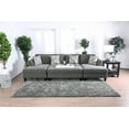 thumbnail image 3 of Furniture of America Daniel Sectional Sofa for 4 in Faux Linen Gray, 3 of 6