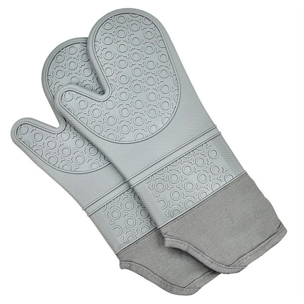 Guantes de Silicona Multifuncionales para Horno, Resistentes Al e Impermeables, Adecuados para Hornear y Cocinar.