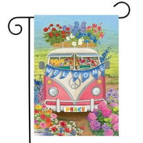 Briarwood Lane Peace Van Floral Spring Garden Flag