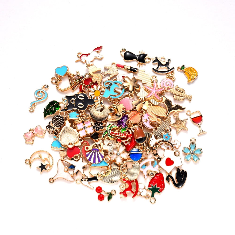 Charms Earring Kits Wholesale 100 Pcs Charms For Jewelry Making