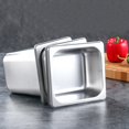 thumbnail image 4 of Cuencos de cocina duraderos para servir alimentos cuadrados de acero inoxidable para bufé y vajilla, 4 of 8