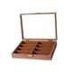 thumbnail image 3 of Bandeja para Gafas Caja para Exhibición de Lentes Bandeja Organizadora de Gafas Estuche para Almacenar Gafas con Estructura de Madera Y Interior Suave revestimiento de café, 3 of 9