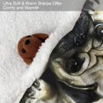 thumbnail image 3 of 50" x 60"Animal Print Fleece Throw Blankets for Couch Sofa Bed, Manatee Family Sherpa Blanket, Super Soft Warm and Lightweight, 3 of 7