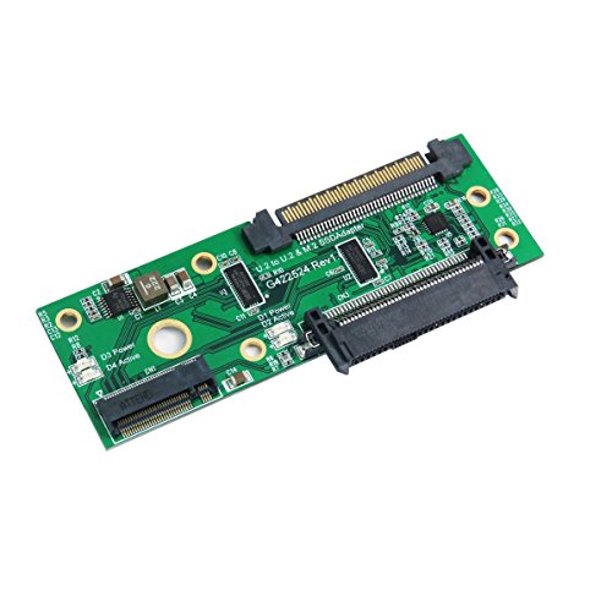 Micro SATA Cables U.2 SFF8639 to M.2 NVME SSD and U.2 Female Adapter